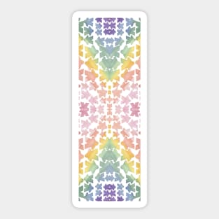 Tie Dye Rainbow Meeple Party Sticker